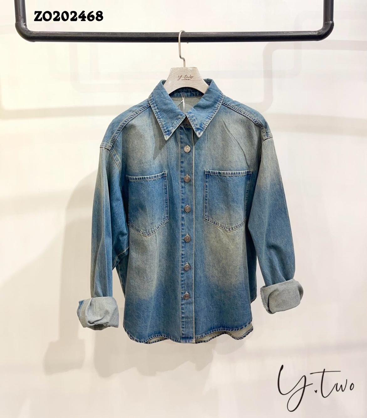 Kurtka Jeans Oversize z Ćwiekami