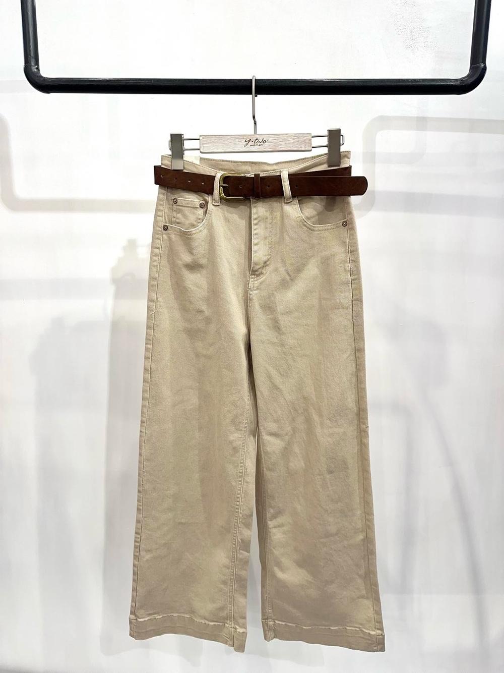 Spodnie Wide Leg Wysoki Stan