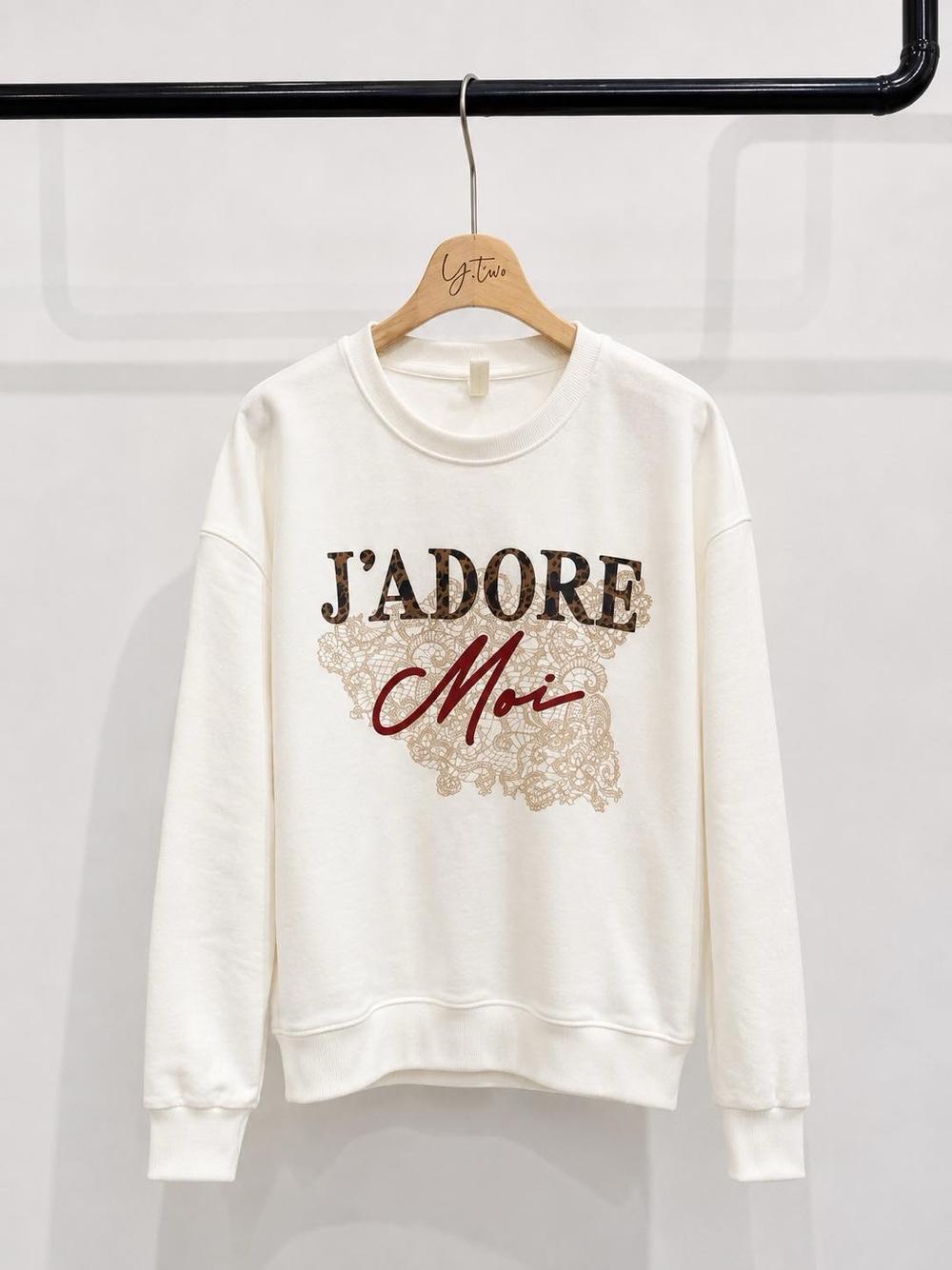 Bluza Luźna z Nadrukiem