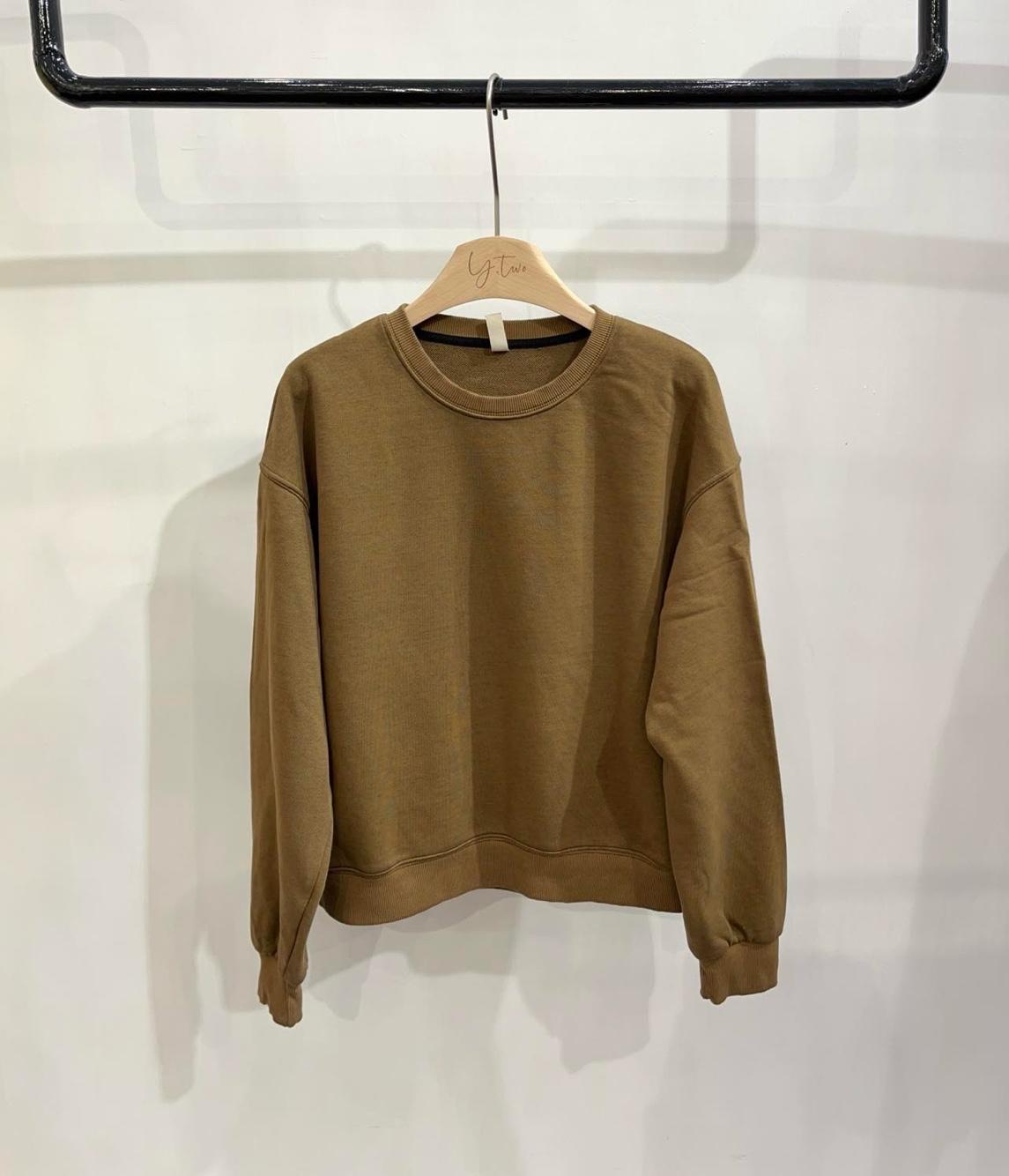 Bluza Oversize Okrągły Dekolt