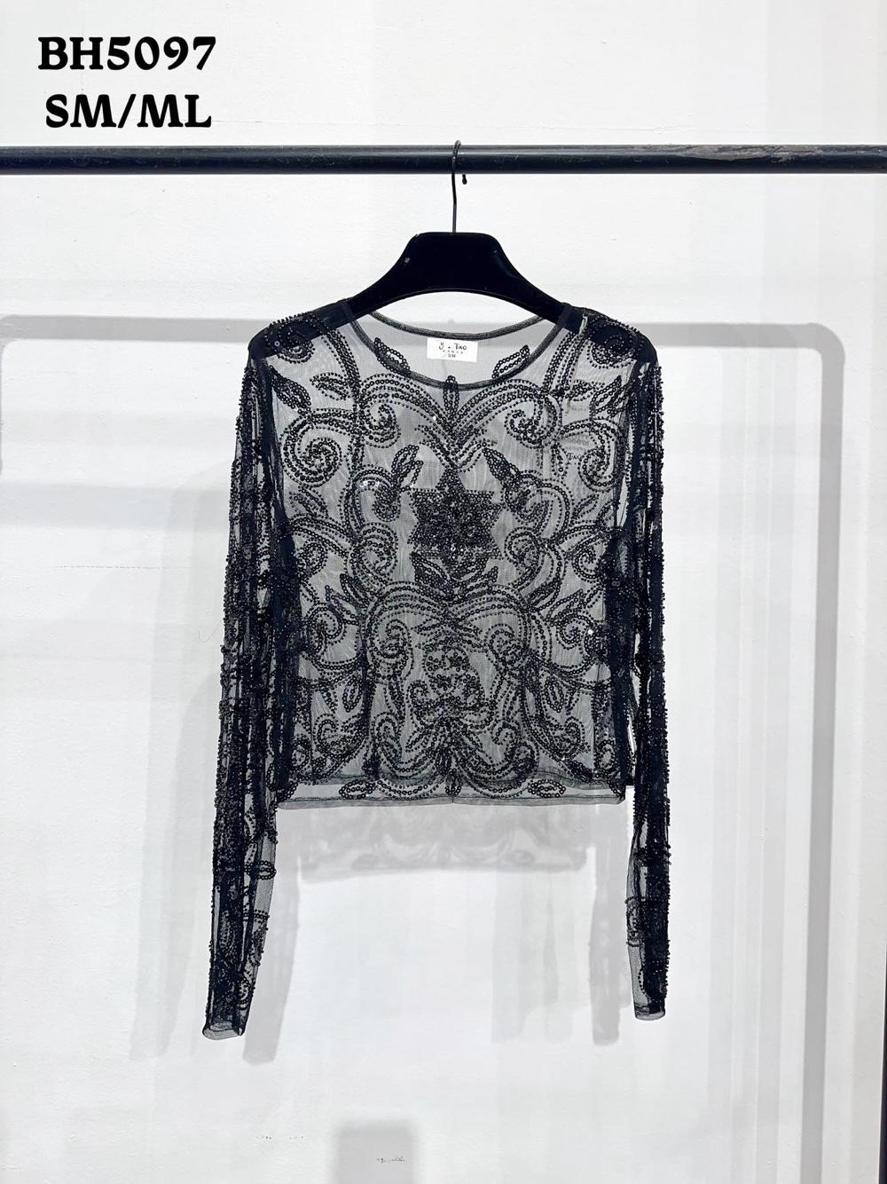 Bluzka Cropped z Cekinami
