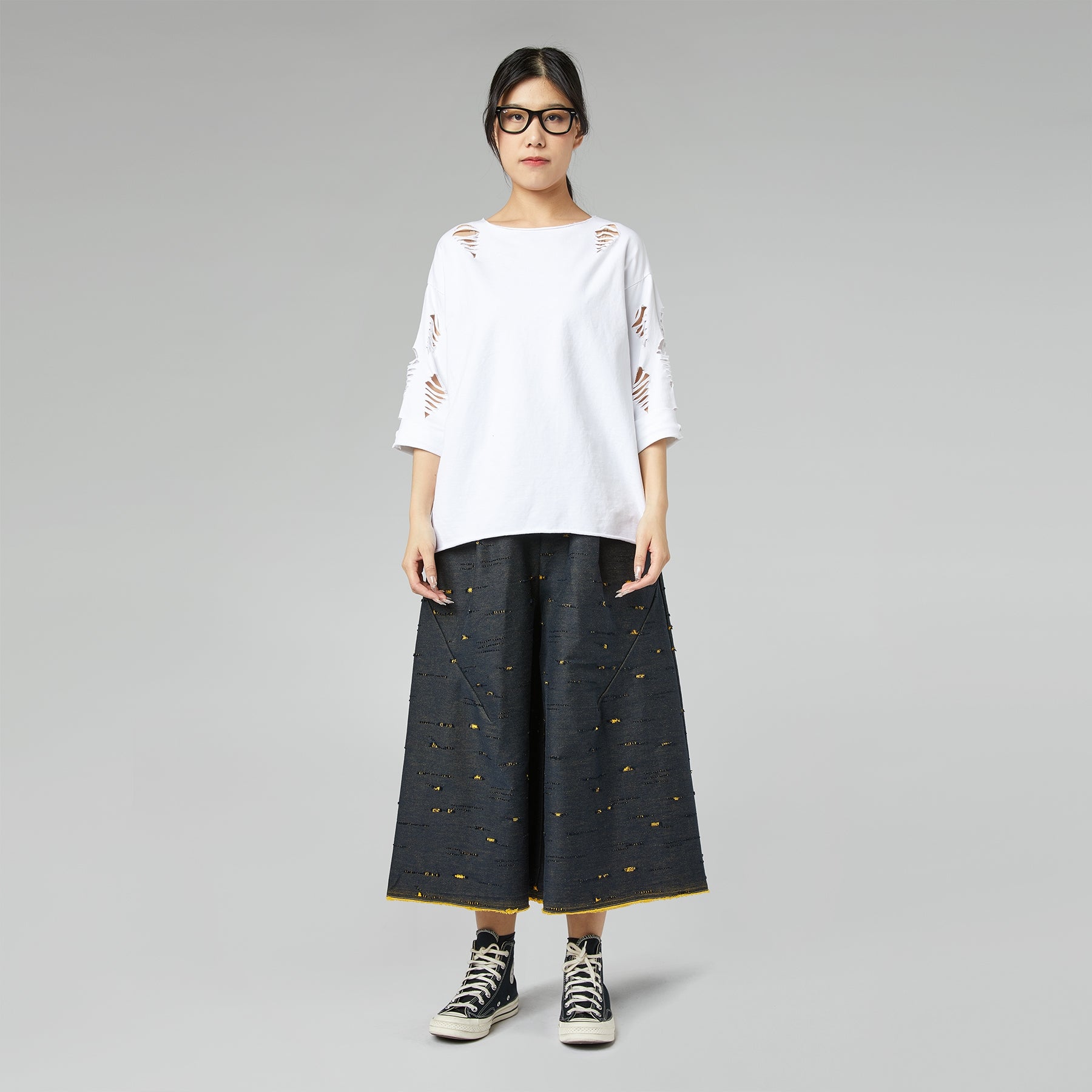 Bluza Oversize z Wycięciami